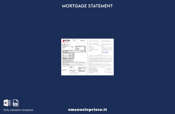 estratto conto del mutuo della Seylan Bank dello Sri Lanka in stile verificato, 